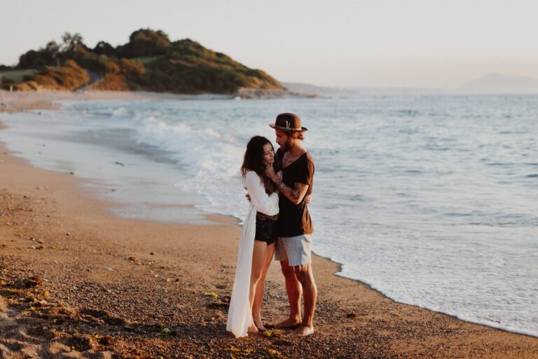 Sur une plage de Guéthary