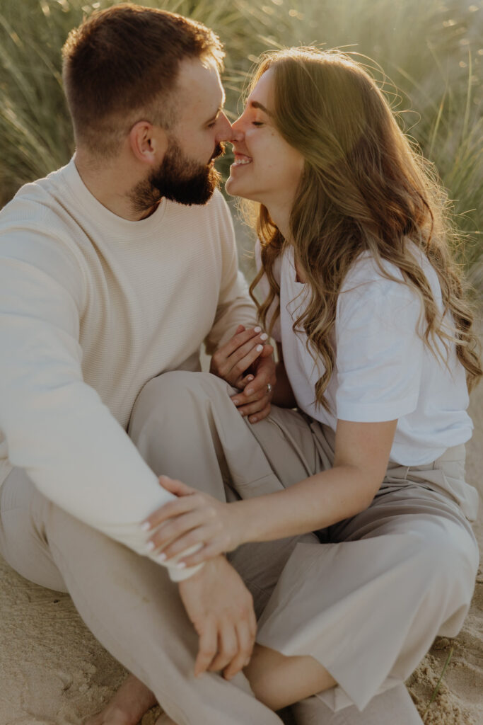 Portrait de couple dans les dunes de Seignosse